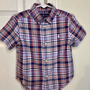 Polo by Ralph Lauren Kids (2T) Plaid Shirt - Red, Blue, White